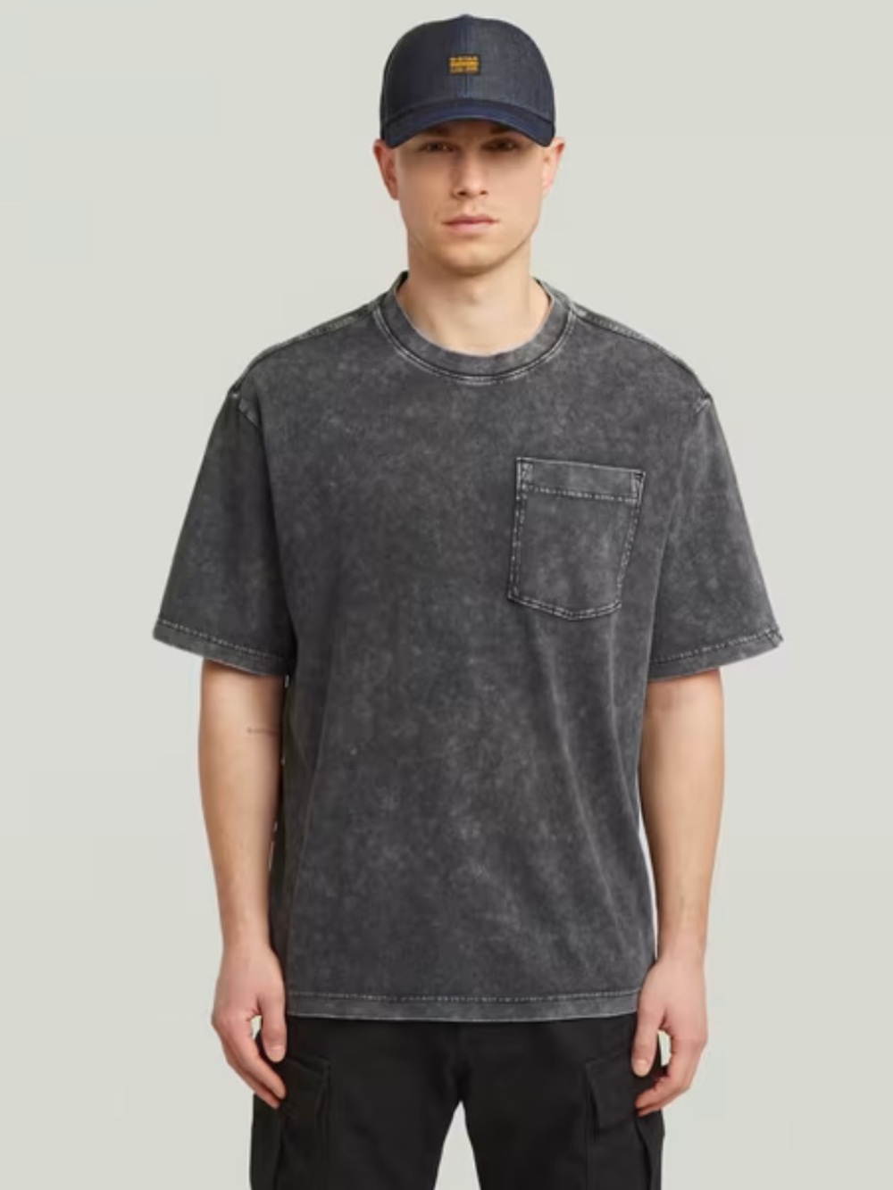 G-Star Washed Pocket Charcoal Men’s T-Shirt NWT Size L